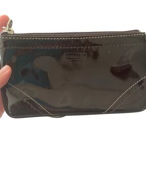 Coach Patent Leather brown  Wristlet